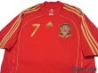 Photo3: Spain Euro2008 Home Shirt Jersey #7 David Villa (3)