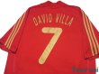 Photo4: Spain Euro2008 Home Shirt Jersey #7 David Villa (4)