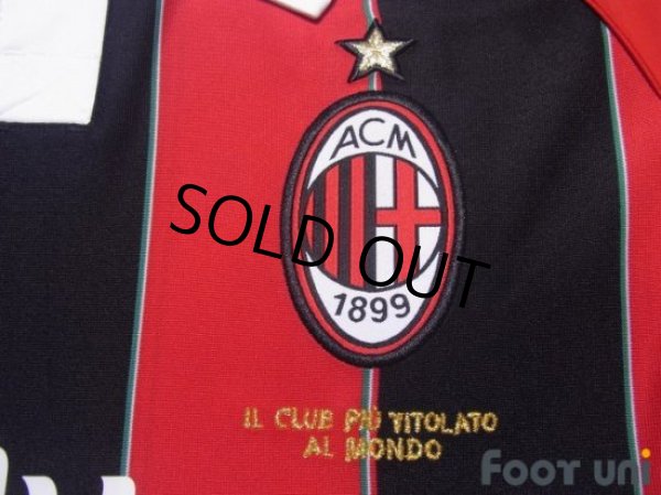 Photo5: AC Milan 2012-2013 Home Authentic Techfit Shirt Jersey (5)