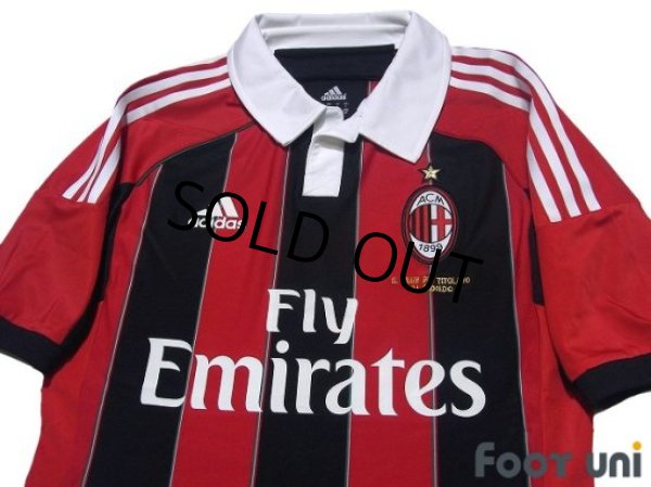 Photo3: AC Milan 2012-2013 Home Authentic Techfit Shirt Jersey (3)