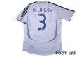 Photo2: Real Madrid 2006-2007 Home Shirt Jersey #3 Roberto Carlos (2)