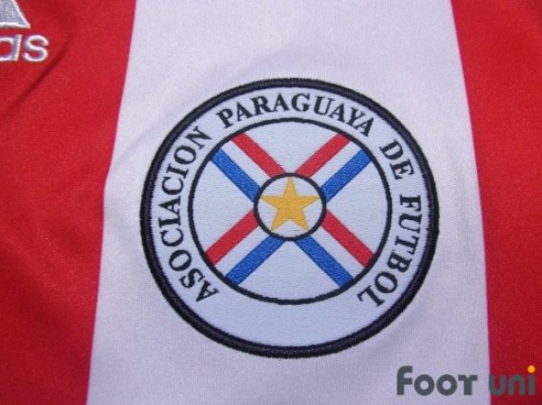 Photo5: Paraguay 2010 Home Shirt Jersey FIFA World Cup South Africa Model (5)