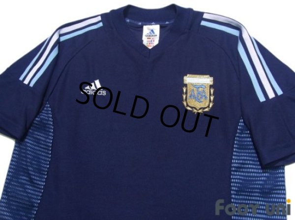 Photo3: Argentina 2002 Away Shirt Jersey 2002 FIFA World Cup Korea Japan Model (3)