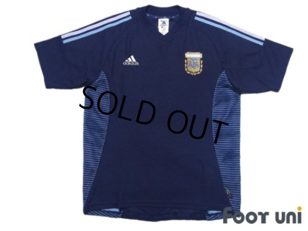 Photo1: Argentina 2002 Away Shirt Jersey 2002 FIFA World Cup Korea Japan Model (1)