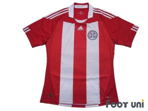 Photo1: Paraguay 2010 Home Shirt Jersey FIFA World Cup South Africa Model (1)