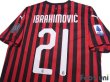 Photo4: AC Milan 2019-2020 Home Shirt #21 Ibrahimović (4)