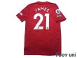 Photo2: Manchester United 2020-2021 Home Shirt #21 Daniel James (2)
