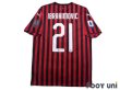 Photo2: AC Milan 2019-2020 Home Shirt #21 Ibrahimović (2)