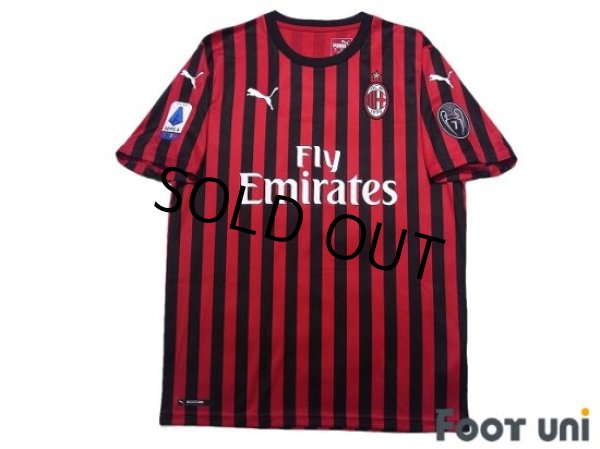 Photo1: AC Milan 2019-2020 Home Shirt #21 Ibrahimović (1)