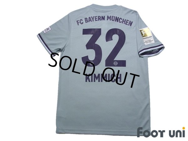 Photo2: Bayern Munchen 2018-2019 Away Shirt #32 Joshua Kimmich w/tags (2)