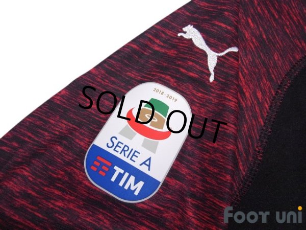 Photo7: AC Milan 2018-2019 Third Shirt #13 Alessio Romagnoli Lega Calcio Patch/Badge (7)