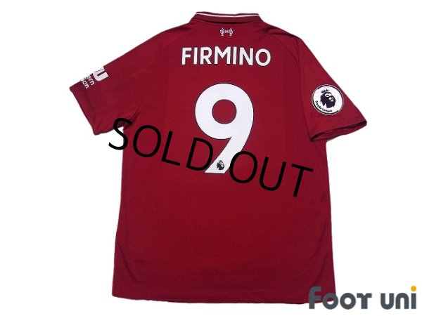 Photo2: Liverpool 2018-2019 Home Shirt #9 Firmino Premier League Patch/Badge w/tags (2)