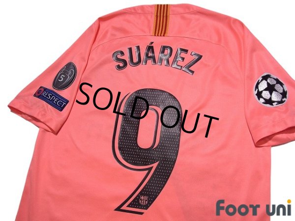 Photo4: FC Barcelona 2018-2019 3rd Shirt #9 Suarez Champions League Patch/Badge (4)