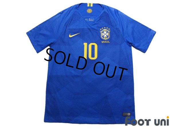 Photo1: Brazil 2018 Away Shirt #10 Neymar Jr (1)