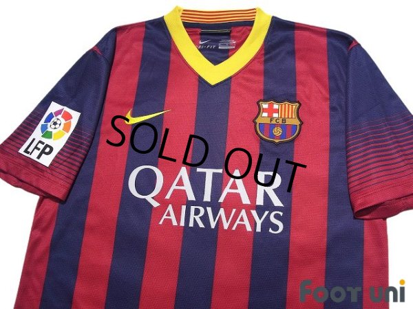 Photo3: FC Barcelona 2013-2014 Home Shirt #10 Lionel Messi LFP Patch/Badge (3)