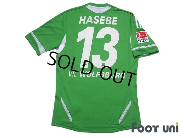 Photo2: VfL Wolfsburg 2011-2012 Home Shirt #13 Makoto Hasebe Bundesliga Patch/Badge (2)