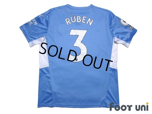 Photo2: Manchester City 2021-2022 Home Shirt #3 Ruben Dias Premier League Patch/Badge (2)