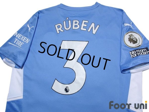 Photo4: Manchester City 2021-2022 Home Shirt #3 Ruben Dias Premier League Patch/Badge (4)