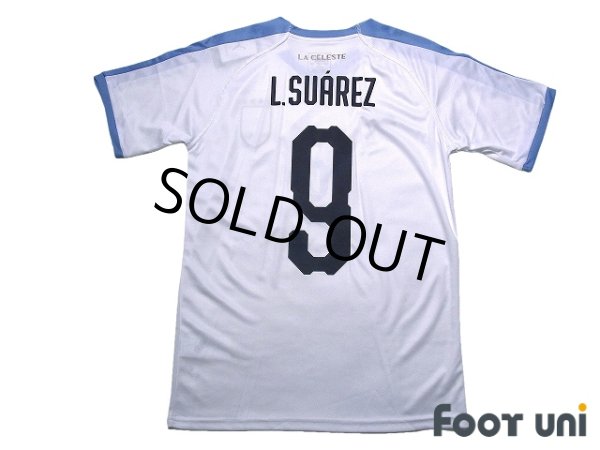 Photo2: Uruguay 2019 Away Shirt #9 Luis Suarez w/tags (2)
