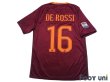 Photo2: AS Roma 2016-2017 Home Shirt #16 Daniele De Rossi Lega Calcio Patch/Badge (2)