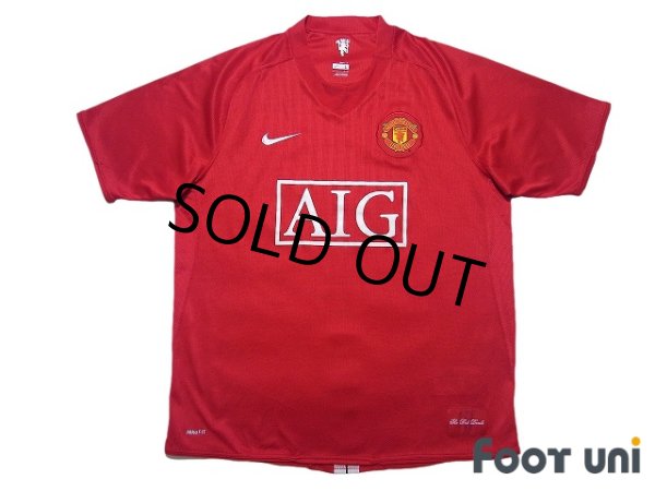 Photo1: Manchester United 2007-2009 Home Shirt (1)