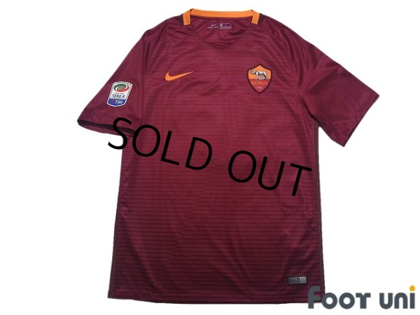 Photo1: AS Roma 2016-2017 Home Shirt #16 Daniele De Rossi Lega Calcio Patch/Badge (1)