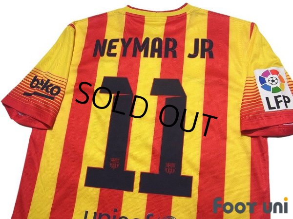 Photo4: FC Barcelona 2013-2014 Away Shirt #11 Neymar JR LFP Patch/Badge (4)