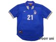 Photo1: Italy Euro 1996 Home Shirt #21 Gianfranco Zola (1)