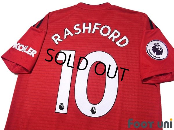Photo4: Manchester United 2018-2019 Home Shirt #10 Rashford Premier League Patch/Badge w/tags (4)