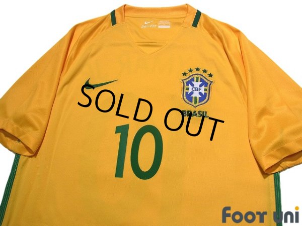 Photo3: Brazil 2016 Home Shirt #10 Neymar Jr w/tags (3)
