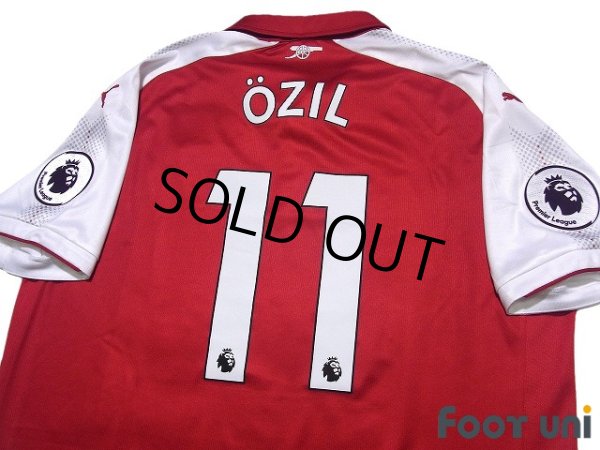 Photo4: Arsenal 2017-2018 Home Shirt #11 Mesut Ozil Premier League Patch/Badge (4)