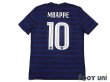 Photo2: France Euro 2020-2021 Home Authentic Shirt #10 Mbappe Shorts Set (2)