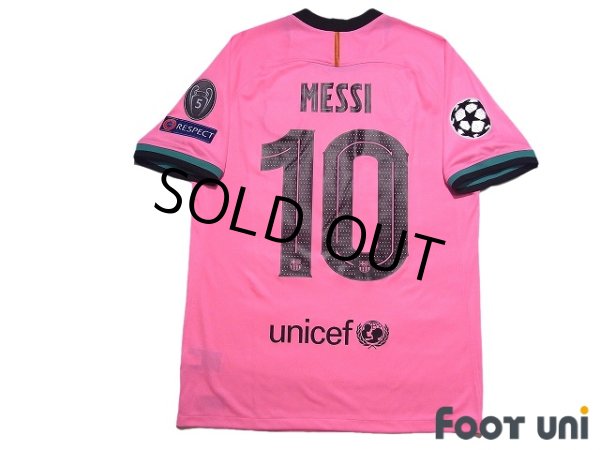 Photo2: FC Barcelona 2020-2021 Third Shirt #10 Messi Champions League Patch/Badge (2)