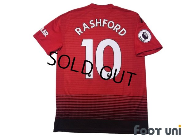 Photo2: Manchester United 2018-2019 Home Shirt #10 Rashford Premier League Patch/Badge w/tags (2)