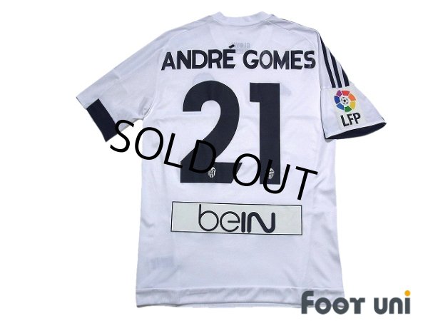 Photo2: Valencia 2015-2016 Home Shirt #21 Andre Gomes LFP Patch/Badge (2)