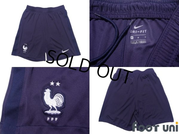 Photo8: France Euro 2020-2021 Home Authentic Shirt #10 Mbappe Shorts Set (8)