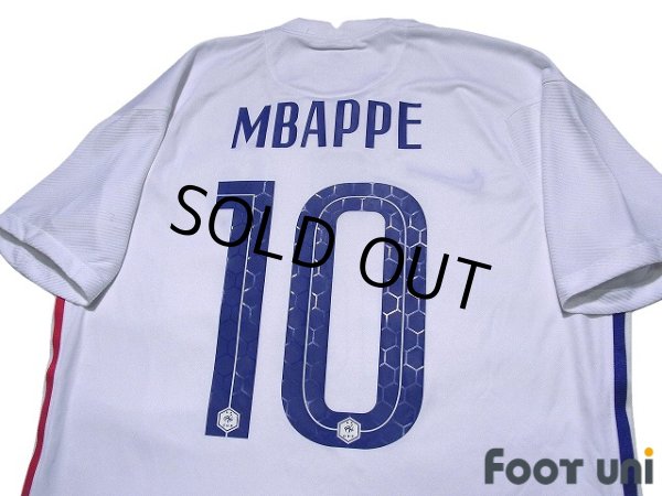 Photo4: France Euro 2020-2021 Away Shirt #10 Mbappe (4)