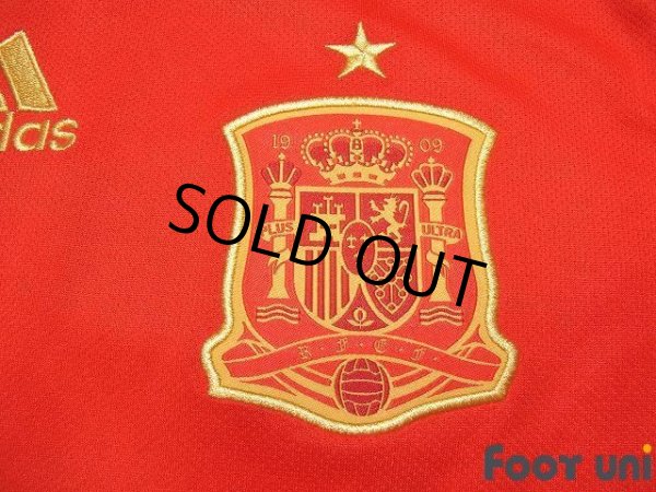 Photo6: Spain 2018 Home Shirt #6 Andres Iniesta w/tags (6)