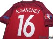 Photo4: Portugal Euro 2016 Home Shirt #16 Renato Sanches UEFA Euro 2016 Patch/Badge (4)