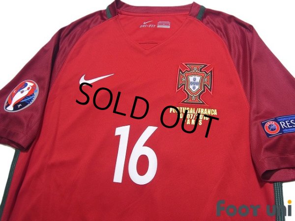 Photo3: Portugal Euro 2016 Home Shirt #16 Renato Sanches UEFA Euro 2016 Patch/Badge (3)