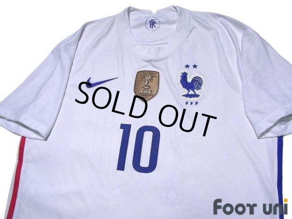 Photo3: France Euro 2020-2021 Away Shirt #10 Mbappe (3)