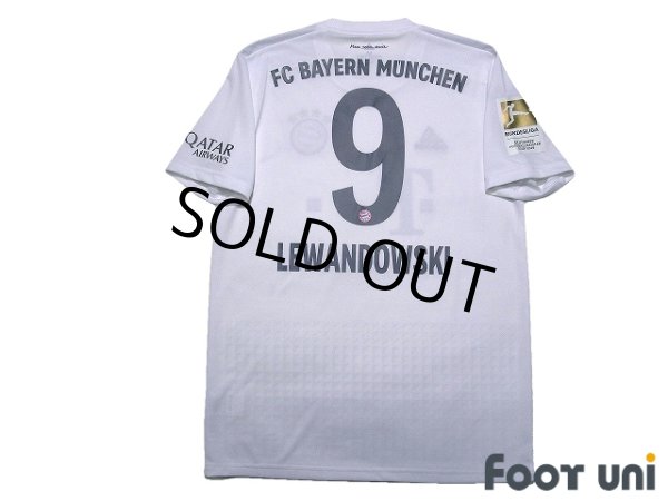 Photo2: Bayern Munich 2019-2020 Away Shirt #9 Robert Lewandowski Bundesliga Patch/Badge (2)
