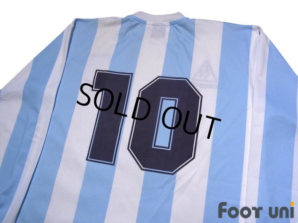 Photo4: Argentina 1986 Home Reprint Long Sleeve Shirt #10 (4)