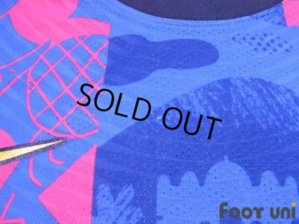 Photo6: FC Barcelona 2021-2022 Third Authentic Shirt #3 Gerard Pique Champions League Patch/Badge Shorts Set (6)