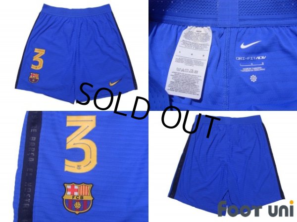 Photo8: FC Barcelona 2021-2022 Third Authentic Shirt #3 Gerard Pique Champions League Patch/Badge Shorts Set (8)