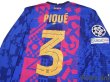 Photo4: FC Barcelona 2021-2022 Third Authentic Shirt #3 Gerard Pique Champions League Patch/Badge Shorts Set (4)