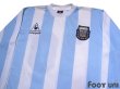 Photo3: Argentina 1986 Home Reprint Long Sleeve Shirt #10 (3)