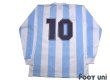 Photo2: Argentina 1986 Home Reprint Long Sleeve Shirt #10 (2)