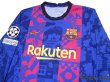Photo3: FC Barcelona 2021-2022 Third Authentic Shirt #3 Gerard Pique Champions League Patch/Badge Shorts Set (3)