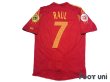 Photo2: Spain Euro 2004 Home Authentic Shirt #7 Raul UEFA Euro 2004 Patch/Badge UEFA Fair Play Patch/Badge (2)